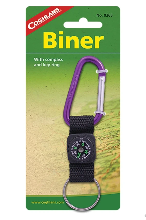 Coghlans Pusulalı ve Anahtarlıklı Karabina (6mm.)