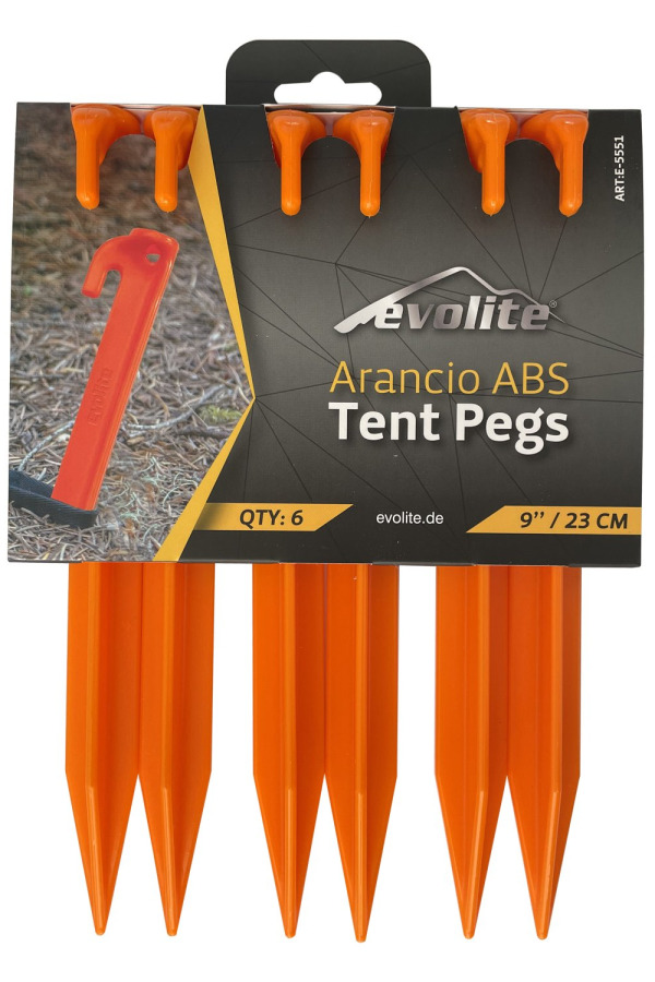 Evolite Arancio ABS Çadır Kazığı -23cm 6 Adet